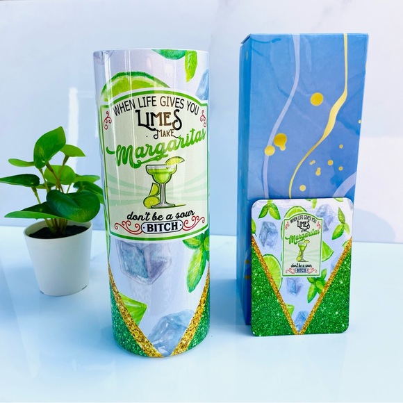 Margarita Tumbler, Margarita Cup, When Life Give You Limes Make Margarita, - Picture 2 of 7